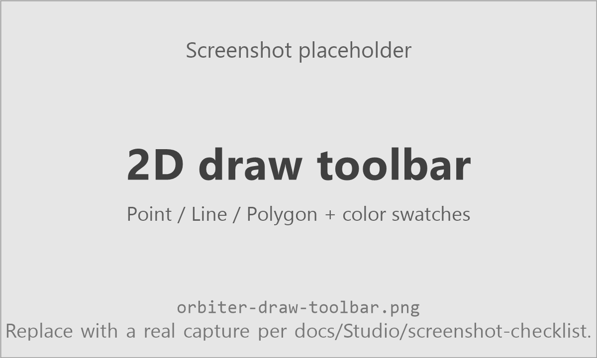 Draw toolbar